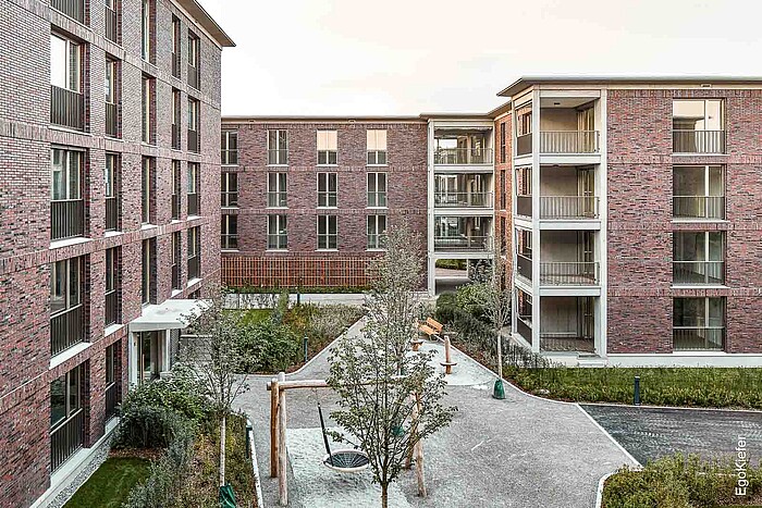 Photo extérieure des immeubles d'habitation "Bülachguss" à Bülach 