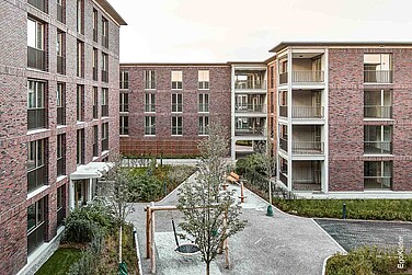 Aussenaufnahme der Mehrfamilienhäuser «Bülachguss», Bülach 