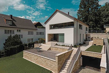 Aussenaufnahme eines Einfamilienhause/Villa in Liechtenstein