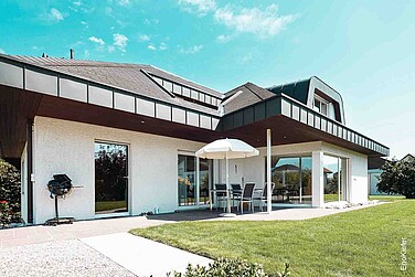 Aussenaufnahme, Renovation eines Einfamilienhauses in Widnau