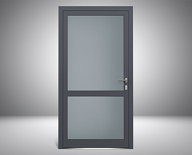 Bild einer Ganzglas Haustüre, Modell AL601