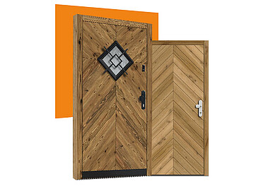 Porte d'ingresso in legno 