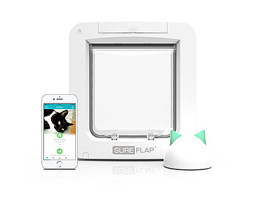 Porte pour chat avec Microchip Connect de Sure Flap