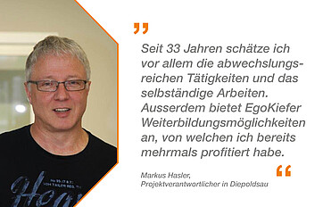 Unser Mitarbeiter über EgoKiefer, Statement Markus Hasler