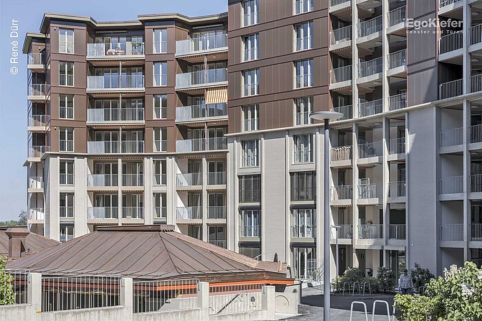 Foto dell'esterno, complesso residenziale Guggach, Zurigo