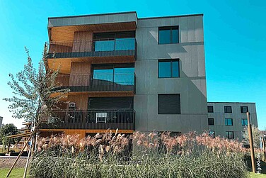 Neubau MFH Menzipark Widnau, Aussenaufnahme 