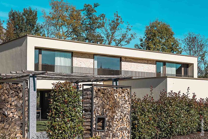 Esterno della casa unifamiliare di Ruggell