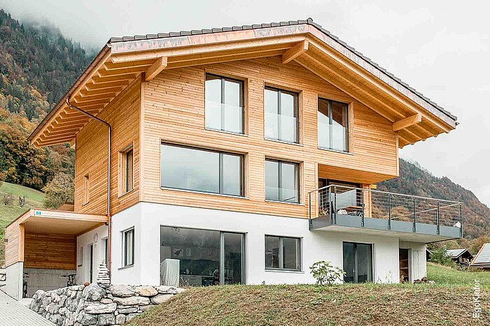 Aussenaufnahme eines Einfamilienhauses in Ringgenberg