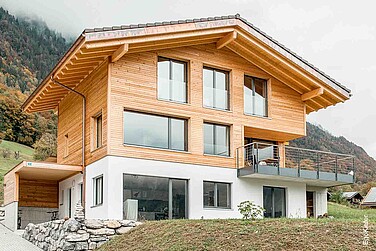 Aussenaufnahme eines Einfamilienhauses in Ringgenberg