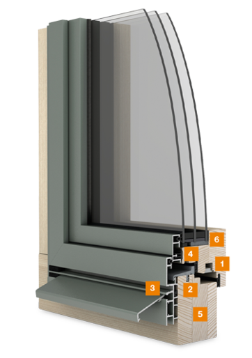 Fensterschnitt mit technischen Vorteilen