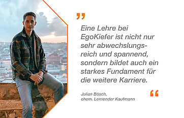 Ehemaliger Lernender, Statement Julian Bösch, Lehre als Kaufmann