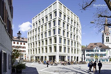 Aussenaufnahme Neubau Rathaus Altstätten