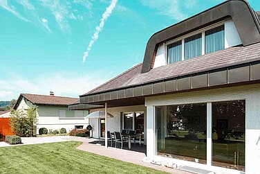 Aussenaufnahme, Renovation eines Einfamilienhauses in Widnau