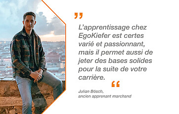 Ancien apprenti, apprentissage commercial, déclaration Julian Bösch