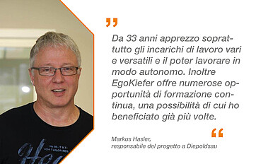 Il nostro dipendente su EgoKiefer, Dichiarazione Markus Hasler