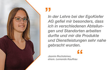 Ehemaliger Lernender, Lehre als Kaufmann, Statement Jasmin Rechsteiner