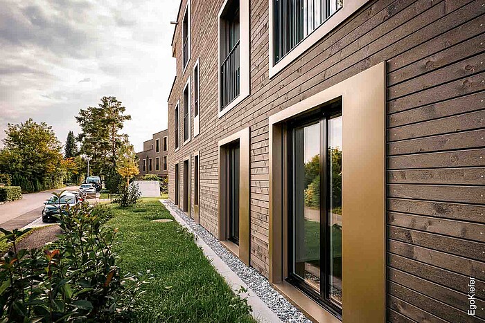 Neubau MFH Fuchsloch Heerbrugg, Aussenaufnahme seitlich