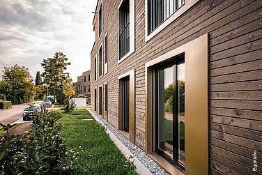 Neubau MFH Fuchsloch Heerbrugg, Aussenaufnahme seitlich