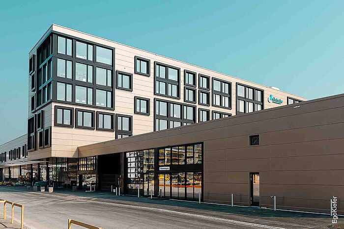 Vue extérieure du bâtiment commercial Schützenwiese à Kriessern
