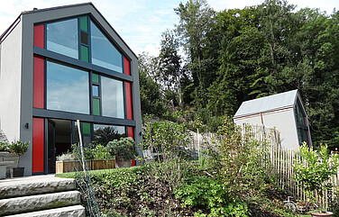 Vista esterna delle Minihomes Lee a Berhardszell