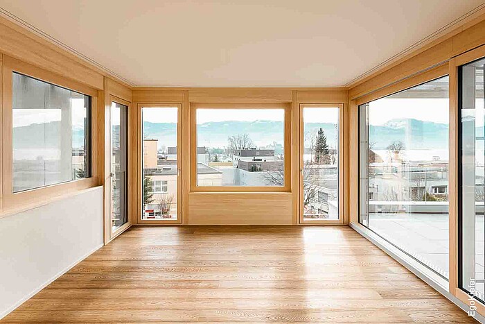 Photo intérieure de la maison double dans la région de Zurich