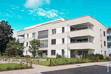 Aussenaufnahme eines Mehrfamilienhauses in Matzingen