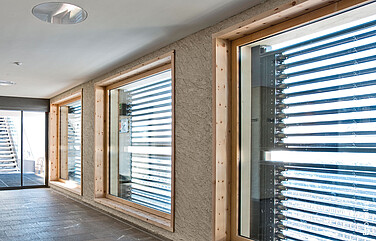 Fensterfront, Innenaufnahme Bergrestaurant Muottas Muragl 