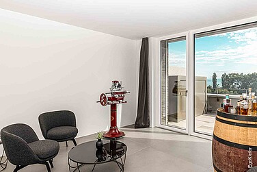 Innenaufnahme MFH RIVAGE Bottighofen, 2-flügliges Fenster sichtbar