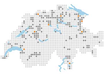 Schweizerkarte, EgoKiefer Standorte