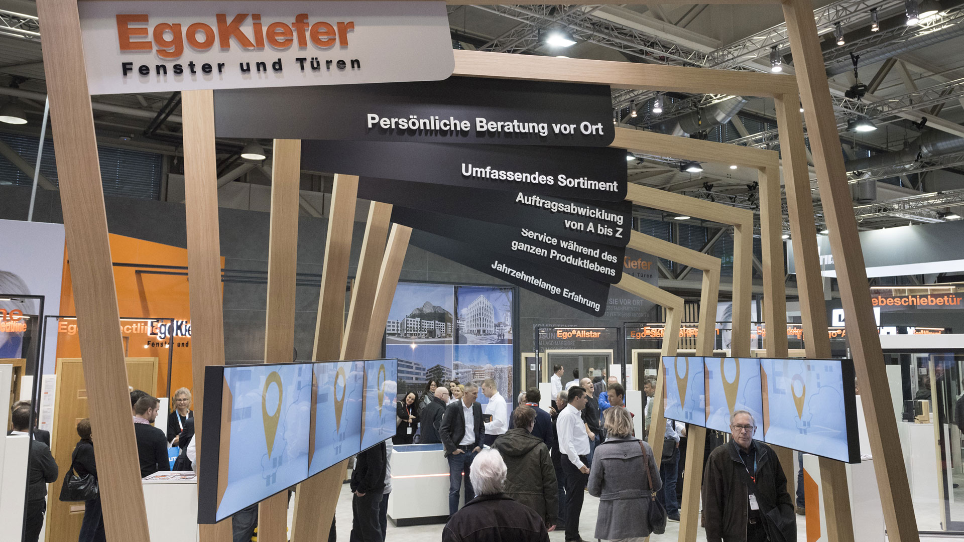 EgoKiefer Messestand, Swissbau 2018, Impressionsbild