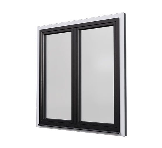 Fenster aus Kunststoff/Aluminium