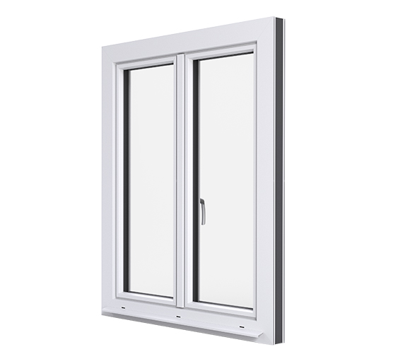 Kunststofffenster EgoPrime Zweiflügelig Aussenansicht