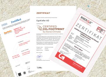 EgoKiefer, Certificato