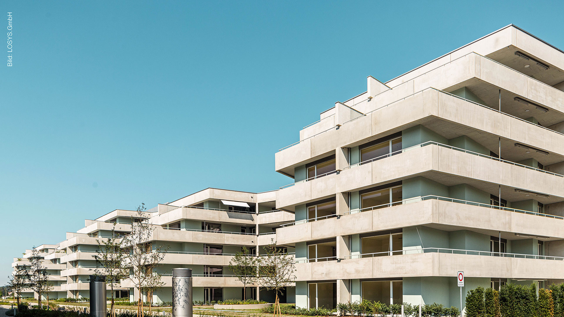 Photo extérieure des immeubles d'habitation "LUWA-Areal" à Muri